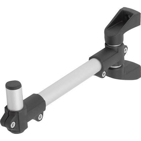 KIPP Monitor Bracket Support Arm Single, Thermoplastic, Comp:Aluminum K1510.3010